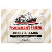Medaus ir citrinų skonio pastilės FISHERMAN'S FRIEND HONEY AND LEMON, 25 g | Mano Vaistinė