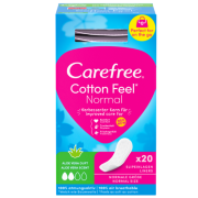 Higieniniai įklotai CAREFREE COTTON ALOE, 20 vnt. | Mano Vaistinė