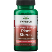 Cholesteroliui augalų steroliai (Fitosteroliai) SWANSON PLANT STEROLS 400mg, 60 kaps. | Mano Vaistinė