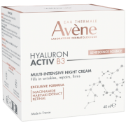 Skirtas brandžiai odai su raukšlėmis ir stangrumą praradusiai odai Intensyvaus poveikio naktinis veido kremas, AVENE HYALURON ACTIVE, 40 ml | Mano Vaistinė