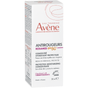 Jautriai, į rožinę, paraudimą linkusiai odai Apsauginis drėkinamasis koncentratas AVENE ROSAMED SPF 50+, 30 ml | Mano Vaistinė