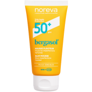 Lengva, aksominė putų tekstūra tolygiai pasiskirsto, neapsunkina odos Apsauginės putos nuo saulės NOREVA BERGASOL BLUR SPF50+, 50 ml | Mano Vaistinė