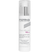 Padeda koreguoti pigmentines dėmes, suvienodinti odos atspalvį, skaistina ir drėkina odą Dieninis veido kremas pigmentuotai odai NOREVA TRIO WHITE MELA, 40 ml | Mano Vaistinė