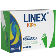 Gyvos pieno rūgšties bakterijos Gyvos pienos rūgšties bakterijos LINEX KIDS 1,5g,  10 paketėlių | Mano Vaistinė