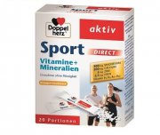 Maisto papildai energijai Energijai DOPPELHERZ AKTIV SPORT DIRECT, 20 pak. | Mano Vaistinė Maisto papildai energijai Energijai DOPPELHERZ AKTIV SPORT DIRECT, 20 pak. | Mano Vaistinė