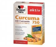 Maisto papildas imunitetui Kurkuminas DOPPELHERZ AKTIV, 750 mg, 30 kaps. | Mano Vaistinė Maisto papildas imunitetui Kurkuminas DOPPELHERZ AKTIV, 750 mg, 30 kaps. | Mano Vaistinė