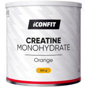 Padidina pajėgumą trumpalaikės didelio intensyvumo fizinės veiklos metu Apelsinų skonio kreatino monohidratas ICONFIT, 300 g. | Mano Vaistinė