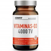 Su vynuogių sėklų aliejumi Vitaminas D3 ICONFIT 4000 TV, 90 kaps. | Mano Vaistinė Su vynuogių sėklų aliejumi Vitaminas D3 ICONFIT 4000 TV, 90 kaps. | Mano Vaistinė