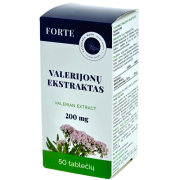 Valerijonų ekstraktas 200 mg ELEVITA FORTE, N50 | Mano Vaistinė