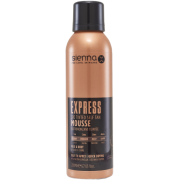 Palikite 1–4 valandas, tada nusiplaukite Savaiminio įdegio putos su atspalviu SIENNA X EXPRESS Q10 TINTED MOUSEE, 200 ml | Mano Vaistinė