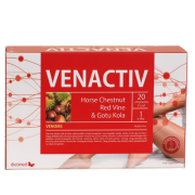 Kaštonų sėklų ekstraktas, vynmedžių sėklų ekstraktas, Gotu Kola Kojų venoms VENACTIV, 15ml, 20 but. | Mano Vaistinė