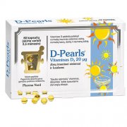 Vitamino D preparatas Vitaminas D3 D-PEARLS 800, 80 kaps. | Mano Vaistinė Vitamino D preparatas Vitaminas D3 D-PEARLS 800, 80 kaps. | Mano Vaistinė