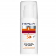 Odai su išsiplėtusiais kapiliarais, linkusiai į rožinę Apsauginis veido kremas PHARMACERIS S CAPILAR&SUN SPF50+, 50ml | Mano Vaistinė Odai su išsiplėtusiais kapiliarais, linkusiai į rožinę Apsauginis veido kremas PHARMACERIS S CAPILAR&SUN SPF50+, 50ml | Mano Vaistinė