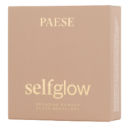 Dviejų atspalvių paletės gali būti naudojamos subtiliam veido formavimui Dviejų spalvų bronzantas PAESE SELFGLOW BRONZER ULTRA, 6,50 g | Mano Vaistinė