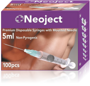 Adatos, švirkštai Švirkštai su adata Neoject ST 5 ml, užspaudžiami  23G, N100 | Mano Vaistinė Adatos, švirkštai Švirkštai su adata Neoject ST 5 ml, užspaudžiami  23G, N100 | Mano Vaistinė
