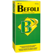 Pakanka vienos tabletės per dieną! Vitamino B kompleksas BEFOLI, 30 tabl. | Mano Vaistinė