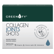 Sudėtyje yra hidrolizuoto kolageno ir hialurono rūgšties Skystos dienos dozės sąnariams ir kremzlėms GREENIFY COLLAGEN JOINTS SHOTS, 20 but. | Mano Vaistinė