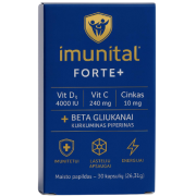 Imuninei sistemai IMUNITAL FORTE+, 30 kapsulių | Mano Vaistinė