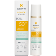 Itin lengva tekstūra ir matinis padengimas Apsauginis veido kremas riebiai odai SESDERMA REPASKIN URBAN 365 SPF50, 50 ml | Mano Vaistinė