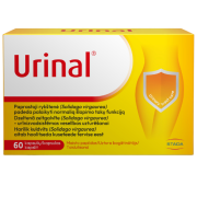 Unikalus spanguolių ekstrakto, paprastosios rykštenės ir vitamino D derinys normaliai šlapimo takų funkcijai palaikyti. Šlapimo sistemai URINAL, 60 kaps. | Mano Vaistinė