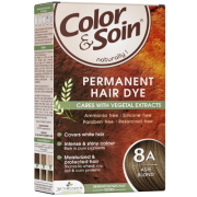 Pažeistiems ir silpniems plaukams. Tinka besilaukiančioms, žindančioms Ilgalaikiai plaukų dažai COLOR & SOIN, pelenų blondinė (8A), 135 ml | Mano Vaistinė Pažeistiems ir silpniems plaukams. Tinka besilaukiančioms, žindančioms Ilgalaikiai plaukų dažai COLOR & SOIN, pelenų blondinė (8A), 135 ml | Mano Vaistinė