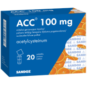 Vaistas nuo kosulio Kosuliui ACC 100 mg, 20 pak. | Mano Vaistinė