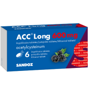 Vaistas nuo kosulio Kosuliui ACC LONG 600 mg, 6 šnypščiųjų tablečių | Mano Vaistinė