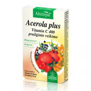 Mėnesio kursas Prailginto veikimo papildas ALSIROYAL ACEROLA PLUS VITAMIN C 400, 30 tab. | Mano Vaistinė Mėnesio kursas Prailginto veikimo papildas ALSIROYAL ACEROLA PLUS VITAMIN C 400, 30 tab. | Mano Vaistinė
