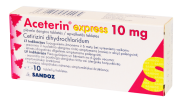 Vaistas nuo alergijos Aceterin express 10 mg tabletės, N10 | Mano Vaistinė Vaistas nuo alergijos Aceterin express 10 mg tabletės, N10 | Mano Vaistinė