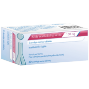 Mažina kraujo krešulių susidarymą Acetilsalicilo rūgštis Aristo 100mg, 30 tabl. | Mano Vaistinė