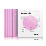 „Anti-aging“ lakštinė veido kaukė Greito poveikio veido kaukė su peptidais ir kolagenu AIMX RENEW ME, 5 vnt | Mano Vaistinė