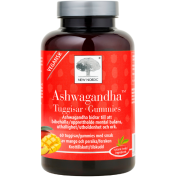 Mangų ir persikų skonio Ašvagandos guminukai NEW NORDIC, 60 vnt. | Mano Vaistinė