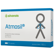 Maisto papildas kvėpavimo takams Kvėpavimo takams ATMOSIL, 15 kaps. | Mano Vaistinė