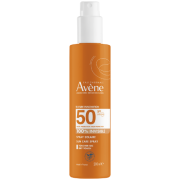 Atspari vandeniui, smėliui ir prakaitui Purškiama emulsija nuo saulės AVENE SUN SPF50+, 200 ml  | Mano Vaistinė