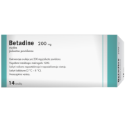 Makšties infekcijai gydyti BETADINE 200mg, 14 ovulių | Mano Vaistinė