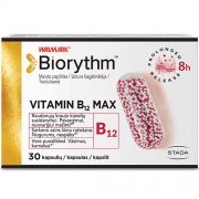 Raudonųjų kraujo kūnelių susidarymui, nuovargiui mažinti Prailginto veikimo vitaminas B12 BIORYTHM, 30 kapsulių | Mano Vaistinė Raudonųjų kraujo kūnelių susidarymui, nuovargiui mažinti Prailginto veikimo vitaminas B12 BIORYTHM, 30 kapsulių | Mano Vaistinė