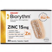 Imunitetui, odai, plaukams ir nagams Prailginto veikimo cinkas ZINC BIORYTHM, 30 kapsulių | Mano Vaistinė Imunitetui, odai, plaukams ir nagams Prailginto veikimo cinkas ZINC BIORYTHM, 30 kapsulių | Mano Vaistinė