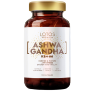 Ašvaganda LOTOS PREMIUM ASHWAGANDHA KSM-66, 90 kaps. | Mano Vaistinė