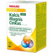 Aukštos kokybės mineralai praturtinti vitaminu D kaulams ir grožiui Kalcis, magnis ir cinkas su D vitaminu WALMARK FORTE, 100 tab. | Mano Vaistinė Aukštos kokybės mineralai praturtinti vitaminu D kaulams ir grožiui Kalcis, magnis ir cinkas su D vitaminu WALMARK FORTE, 100 tab. | Mano Vaistinė