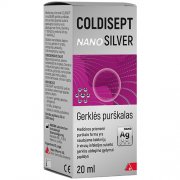 Coldisept nanoSilver gerklės purškalas 20ml | Mano Vaistinė Coldisept nanoSilver gerklės purškalas 20ml | Mano Vaistinė