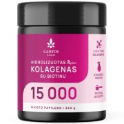Grožiui bei sąnarių funkcionalumui  Hidrolizuotas kolagenas kriaušių skonio 15 000 GAMTOS NAMAI, 240 g | Mano Vaistinė