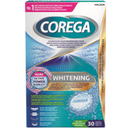 Dantų protezų valomosios tabletės COREGA WHITENING, 30 vnt. | Mano Vaistinė