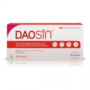 Papildo organizmą diamino oksidazės (DAO) fermentu Daosin 0,3mg, 30 tablečių | Mano Vaistinė Papildo organizmą diamino oksidazės (DAO) fermentu Daosin 0,3mg, 30 tablečių | Mano Vaistinė