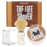 Suteikia skutimosi malonumą Santalmedžio aromato skutimosi priemonių rinkinys MEN ROCK, 1 vnt. | Mano Vaistinė