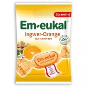 Imbierų ir apelsinų skonio pastilės su vitaminu C ir saldikliu EM-EUKAL, 75 g | Mano Vaistinė Imbierų ir apelsinų skonio pastilės su vitaminu C ir saldikliu EM-EUKAL, 75 g | Mano Vaistinė