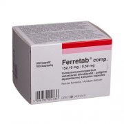 Vaistas nuo mažakraujystės Ferretab comp. kapsulės, N100 | Mano Vaistinė Vaistas nuo mažakraujystės Ferretab comp. kapsulės, N100 | Mano Vaistinė