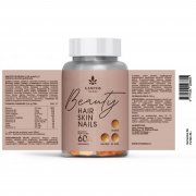 Aviečių ir mėlynių skonio Guminukai grožiui BEAUTY HAIR SKIN NAILS, 60 vnt. | Mano Vaistinė Aviečių ir mėlynių skonio Guminukai grožiui BEAUTY HAIR SKIN NAILS, 60 vnt. | Mano Vaistinė
