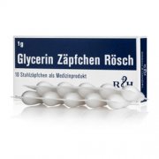 Lengvesniam tuštinimuisi Glicerino žvakutės ROSCH 1 g, 10 vnt. | Mano Vaistinė