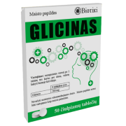 Esant emociniam dirglumui Glicinas nervų sistemai BIOTIKI, 50 tab. | Mano Vaistinė