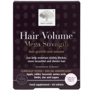 Maisto papildas plaukams NEW NORDIC HAIR VOLUME MEGA STRENGTH, 60 tablečių | Mano Vaistinė